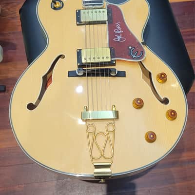 Epiphone Emperor Joe Pass Hollow Body Electric with Hardshell case 1998 - Natural image 8