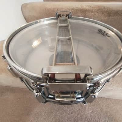 Rogers Vintage 7 line Dynasonic chrome over brass snare drum 1963/64 Cleveland SN 5244! image 14