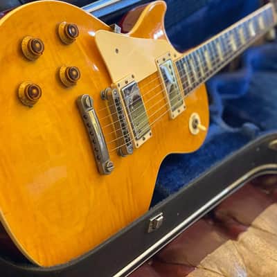 Very Rare Orville by Gibson Japanese Left-Handed Amberburst Les Paul Standard 1992 with HSC image 1