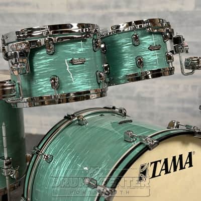 Tama Starclassic Maple 4pc Drum Set Surf Green Silk image 3