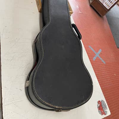 Gibson EB-O chipboard bass case - Clack/red interior image 2