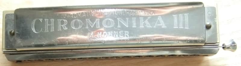 RARE, VINTAGE HOHNER CHROMONIKA III CHROMATIC HARMONICA - WORKING - USED - SCARCE ! image 1