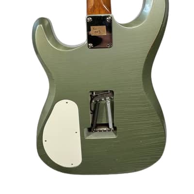Fiam Mirari 2022 Aged Pinecrest Green over Gold ‘by past Ronin luthier Izzy Lugo’ OG Redwood body NEW (Authorized Dealer) image 9