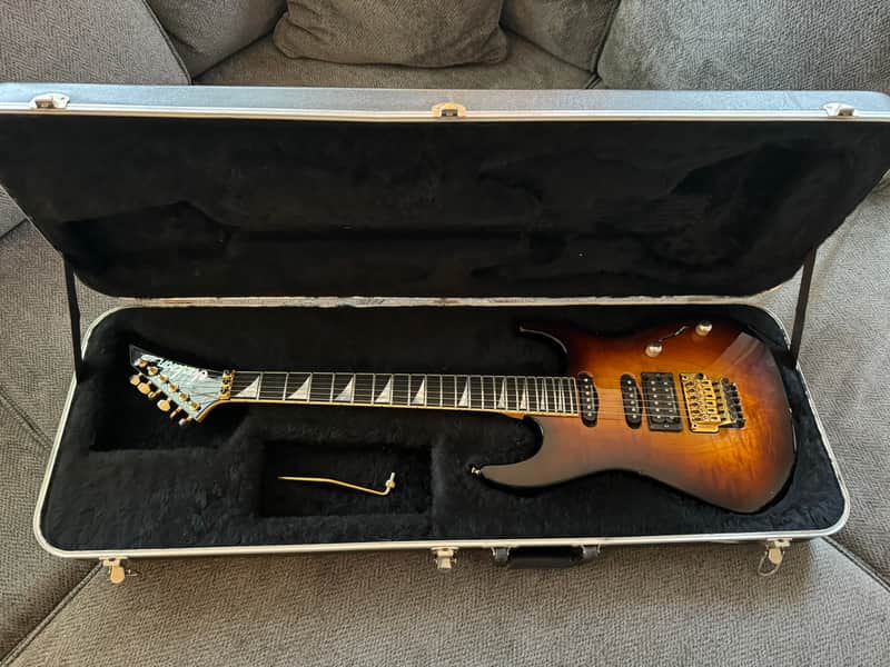 Jackson USA Dinky DK1 HSS Quilted Maple Top Tobacco Sunburst Finish 1997 OHSC image 1