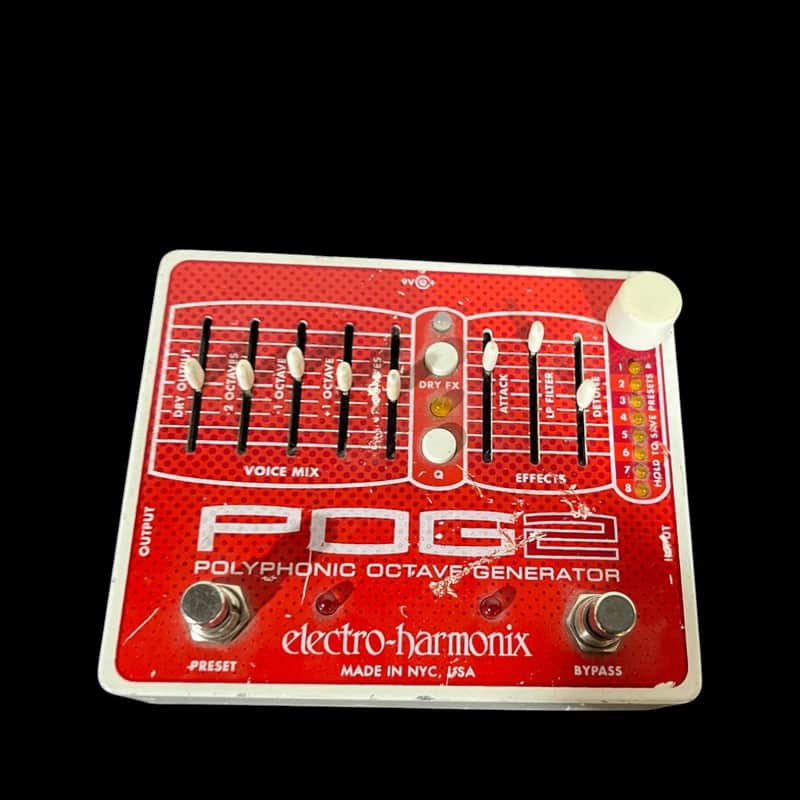Electro-Harmonix POG2 Polyphonic Octave Generator 2009 - Present - Red / White X13322 image 1