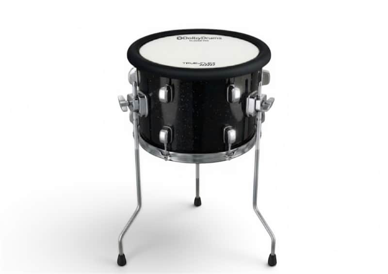Dolby 12” x 9” Silicone Black Sparkle Electronic Floor Tom for Roland Yamaha Drum image 1