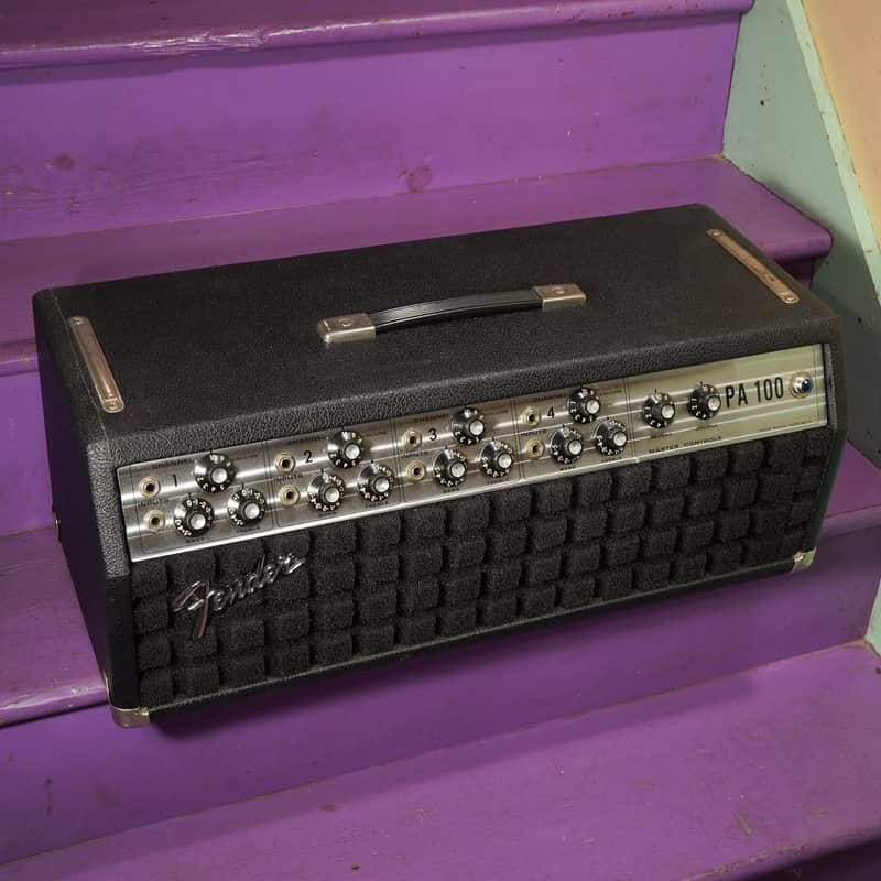 1970s Fender PA-100 100w 4-Channel Tube Amp Head (Serviced, Ready) image 1