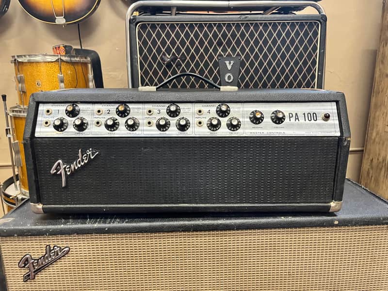 Fender PA 100 Mixer Amplifier Guitar Bass 100 watt 1970s image 1