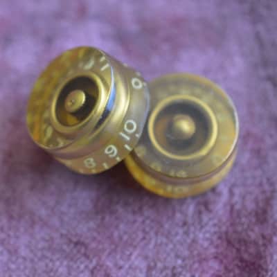 Vintage 1955 Gibson Gold Barrel Knobs Les Paul Goldtop 1954 Standard 1953 ES-175 image 8