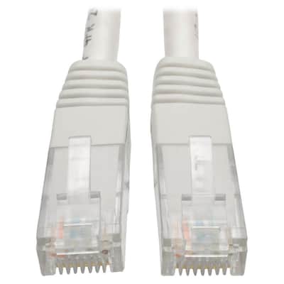 Tripp Lite N200-003-WH - Premium Cat5/5e/6 Gigabit Molded Patch Cable, RJ45 M/M 550MHZ White 3 Feet image 2