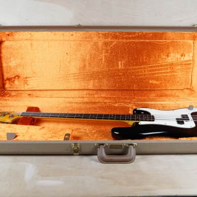 Fender JV PB62-75 Precision Bass Reissue MIJ Vintage 1982 Black First Year All Original w/ Hard Case image 2