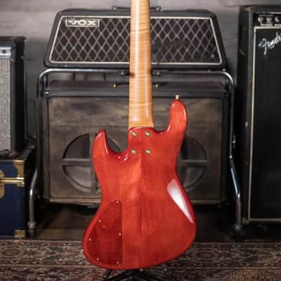 Sadowsky Limited Edition 2023 MasterBuilt 21-Fret 5-String Standard J/J Bass - Majestic Red Transparent image 9