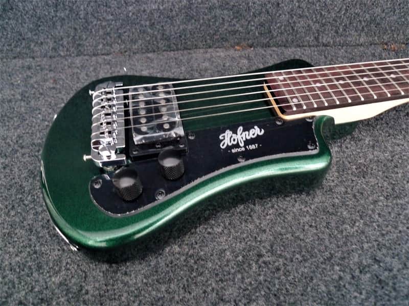 Hofner HCT-SH-CG CT Series Shorty Travel/Mini Electric Guitar Cadillac Green image 1
