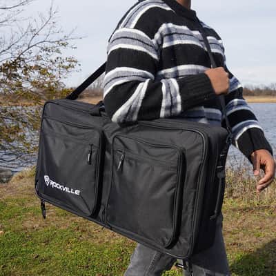 Rockville DC27 Padded DJ Bag Backpack Fits Akai Professional MPK249 image 11