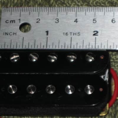 ONE used (less than light average wear) Epiphone BHC 57(CH)G Black Humbucker, 8.7k, Alnico V (+ screws & springs) for DOT: can go in Neck or Bridge position / for LP: Neck position / for SG Neck position (from 2010s) image 7