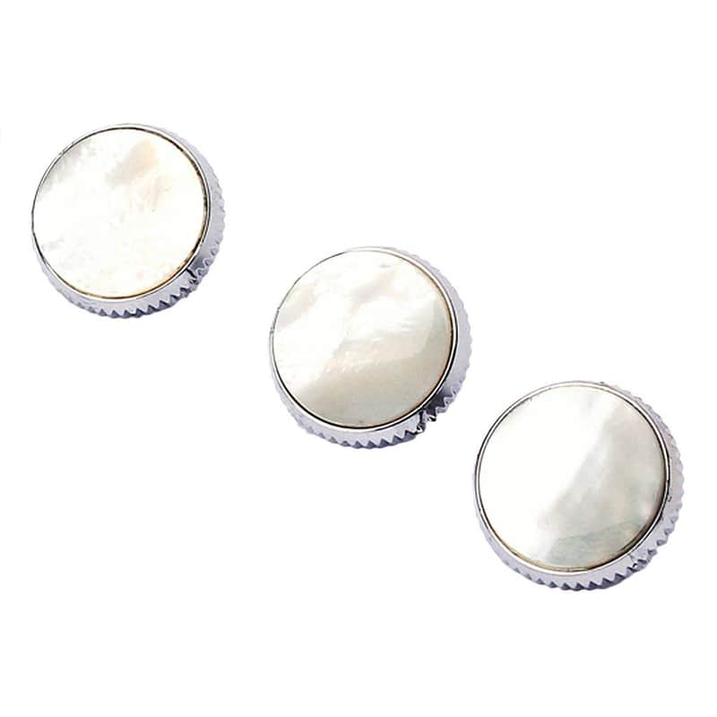 Beige Shell Inlay Trumpet Finger Buttons For Trumpet Replacement 3 Pcs image 1