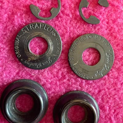 vintage usa Jim Dunlop strap locks ORIGINAL STRAPLOK + Marc's Guitar Shop strap image 5