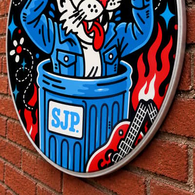 Stray Cats, 2026 22" Tour Style Bass Drum Head, Slim Jim Phantom image 4