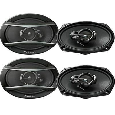 2 Pair Pioneer TS-A6960F 6x9" 4-Way 450Watt Coaxial Car Audio Speakers image 1