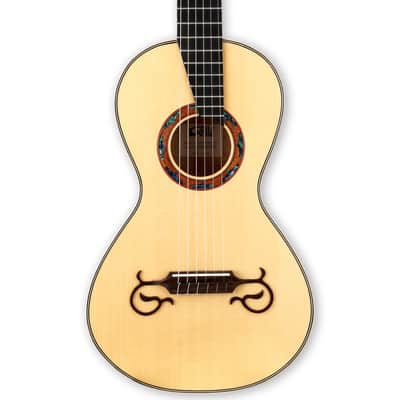 Gosila All Solid Classical Guitar Solid Engleman top Solid Flamed Maple back and sides Okoume neck Ebony fingerboard Including a Wooden Case image 6