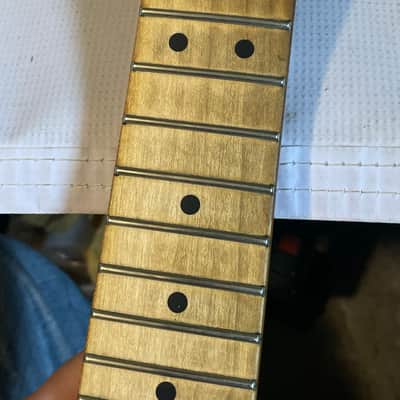2017 MIM Charvel San Dimas Pro Mod Guitar Neck Floyd Ready 22 Fret Truss Wheel (Heavy Relic Wear) image 14