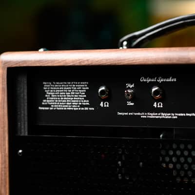 Invaders Amplification - 530 BlueVerb Guitar Combo Reverb 1x12" - 30W/15W - 6L6 - Solid Wood image 8