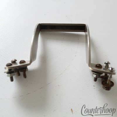 Slingerland Radio King Snare Drum Strainer Gate Bracket Nickel Vintage40s 6-Hole image 3