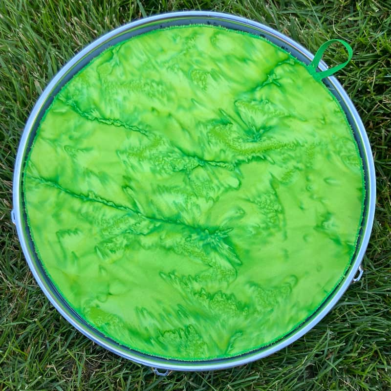 12" single layer Drum Bunny cloth drum cover - dampener - partial mute - compare to Drum Tortillas - Quesadilla - Big Fat Snare image 1