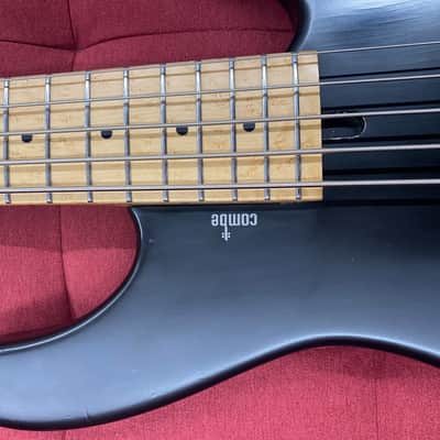 Matthieu Combe Alys-5 5-String Bass, Birdseye Maple Neck - Black w/ Agular Pickups image 7