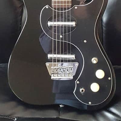 Jay Turser Sears Silvertone clone 2011 - Black metalflake image 2