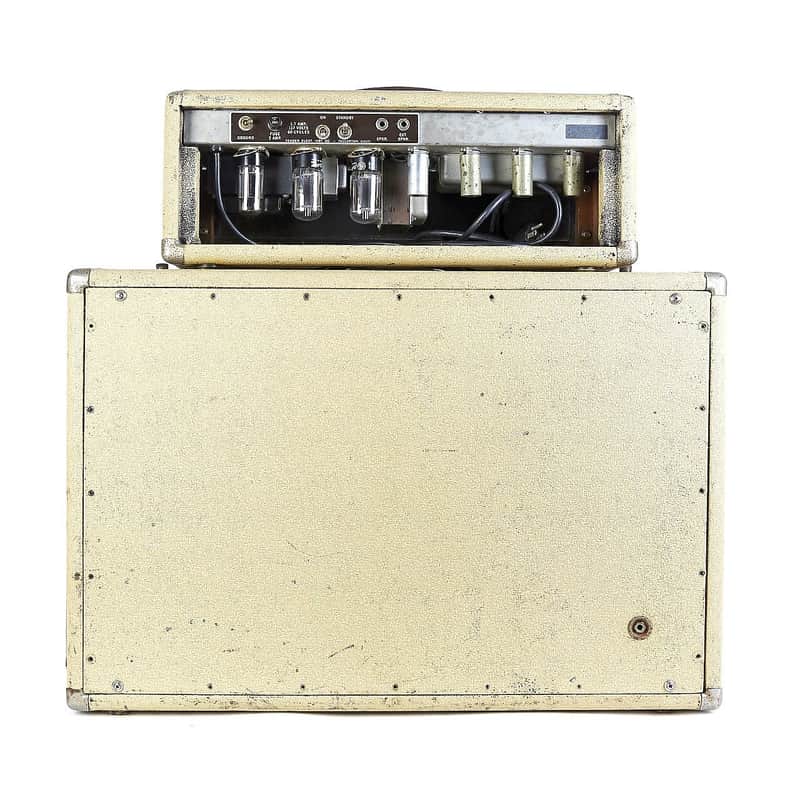 Fender Bassman 6G6 Brownface 50-Watt 1x12" Piggyback Guitar Amp 1961 - 1962 image 3