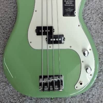 Mint Fender Player II Precision Bass guitar, Maple Fingerboard, Birch Green - MIM image 1