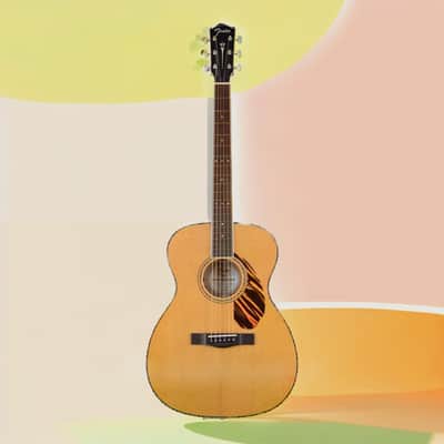 Fender PO-220E Orchestra 6-String Ovangkol Fingerboard Acoustic Guitar (Natural) image 9