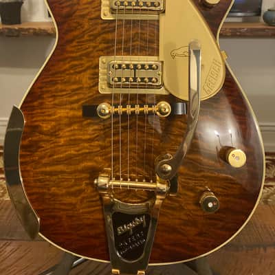 Gretsch G6134TGQM-59 Limited Edition Quilt Classic Penguin with Bigsby 2024  - Forge Glow image 13