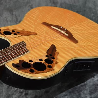 Ovation CP 247 Celebrity Deluxe Elite Style Deep Bowl Acoustic Electric Natural Quilted Maple w Gigbag & FAST Same Day Shipping image 6