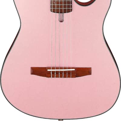 Ibanez FRH10N Thinline Acoustic-Electric Classical Guitar, Solid Spruce Top, Rose Gold Metallic image 1