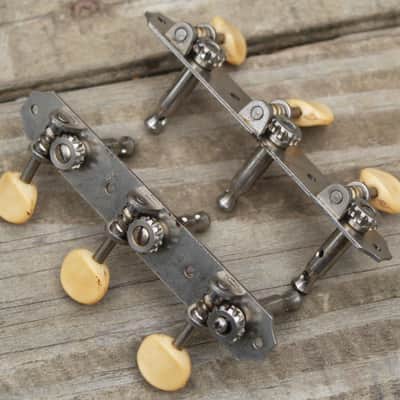 6 Vintage Open Back 3 in Line Strip Tuners Gibson Martin Harmony Kay Teisco image 3