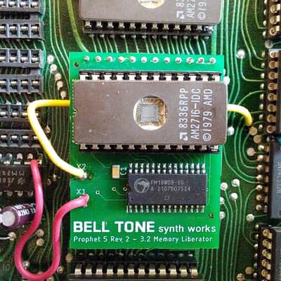 "Memory Liberator" no battery F-RAM upgrade for Sequential Circuits Prophet 5 Rev 2.0 and 3.0