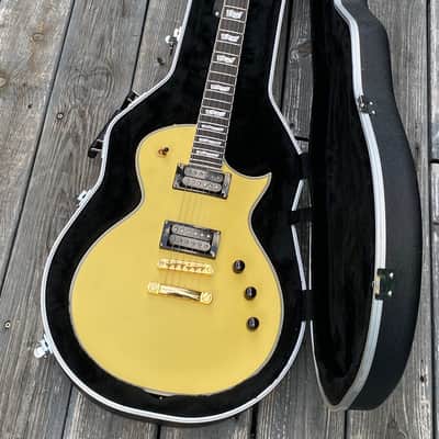 ESP LTD EC-1000T CTM – Vintage Gold Satin (2023) | Hardshell Case Included | FREE SHIPPING image 3