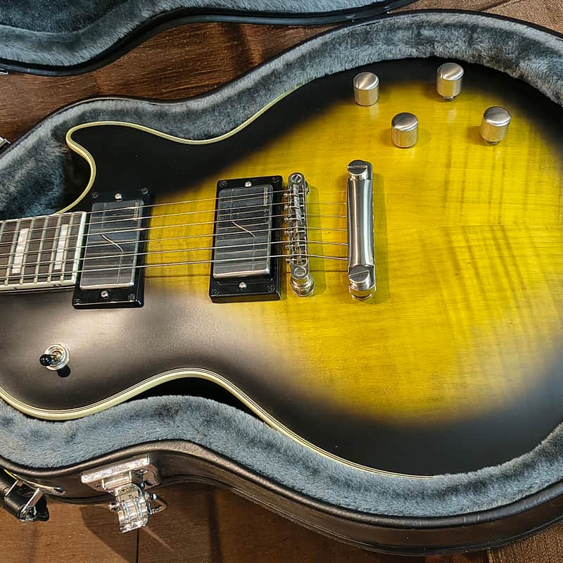 2020 – 2024 Epiphone Les Paul Prophecy Olive Tiger Aged Gloss