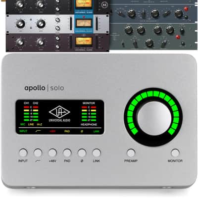 Universal Audio Apollo Solo Heritage Edition Thunderbolt 3 Audio Interface with UAD DSP (ApolloSTBHEd6) image 1