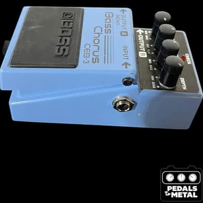Boss CEB-3 Bass Chorus (Dark Gray Label) 2001 - Present - Blue - X16769 image 5