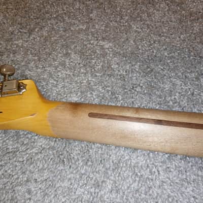 Nash T52 Telecaster Maple Neck with Tuners - Boatneck/Soft V image 13