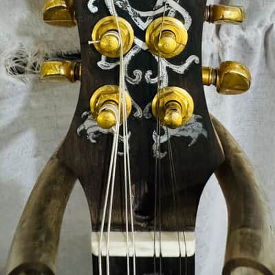 Mandolin Handmade by Blueberry, 8 String Wood Celtic Motif Mandolin,Custom Handcrafted Wooden,Steel String, Beautiful Sound, Hard Case Incl. image 14