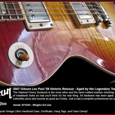Gibson Les Paul '59 R9 Custom Shop Historic 1959 Reissue- Tom Murphy Aged image 9