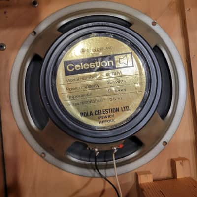 Mitchell 4x12 Cab 1977-1978 with 8 ohm G12M 25w 55 HZ Black Back Celestions - Black image 13