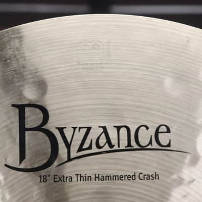 Meinl Byzance 18" Extra Thin Hammered Crash Cymbal image 2