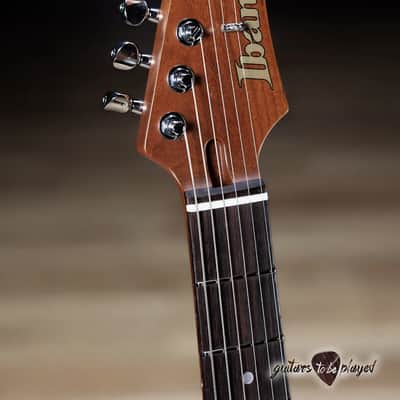 Ibanez AZ2204N Prestige HSS Guitar w/ Case – Ivy Green Metallic Flat image 5
