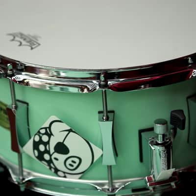 Pork Pie Percussion 5-Piece Custom 8-Ply Maple Drum Set (10/12/16F/22B/6.5x14S) in Sea Foam Green image 11