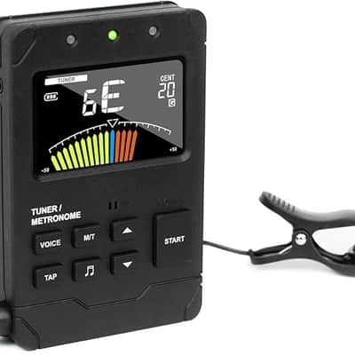 Digital Metronome Tuner Rechargeable for All Instruments with Guitar Bass Violin Ukulele Chromatic and Wind Instruments Tuning Modes image 1